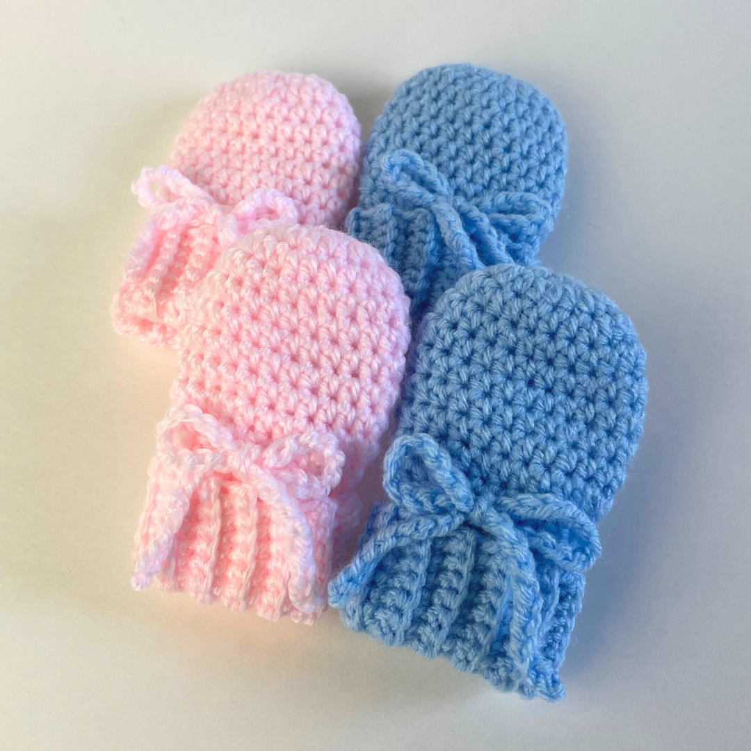 Newborn Mittens Crochet Pattern (PDF - digital download)