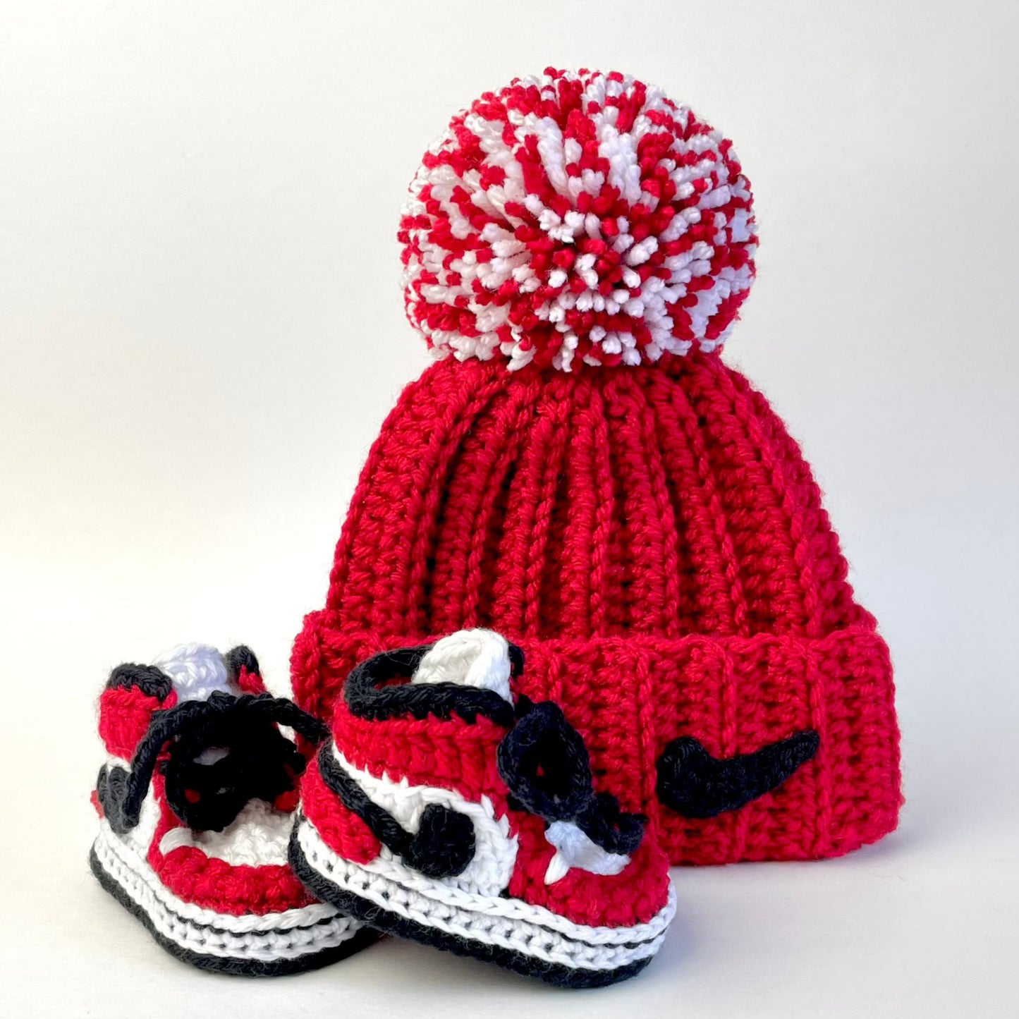 Baby Jordan Hat & Sneaker Set