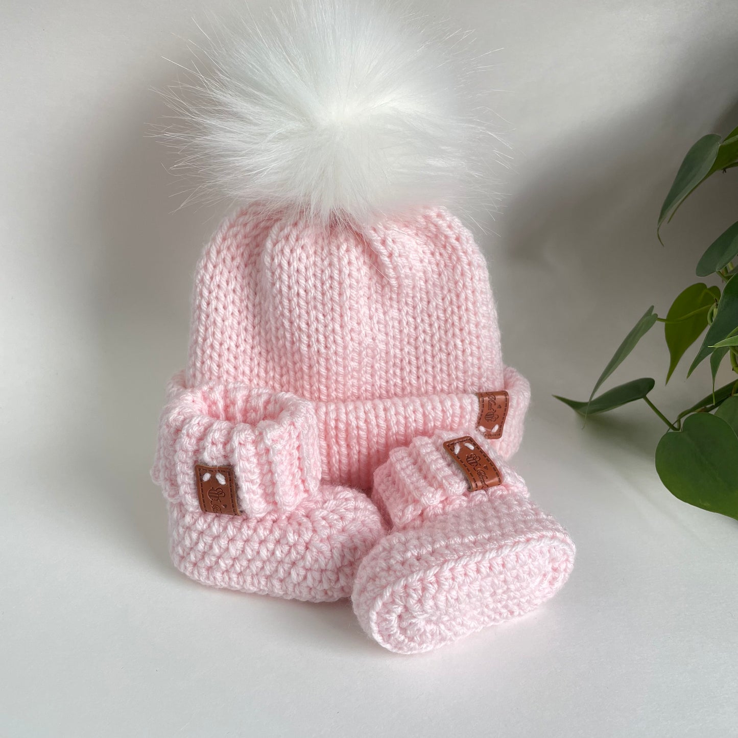 Baby Beanie & Booties Set