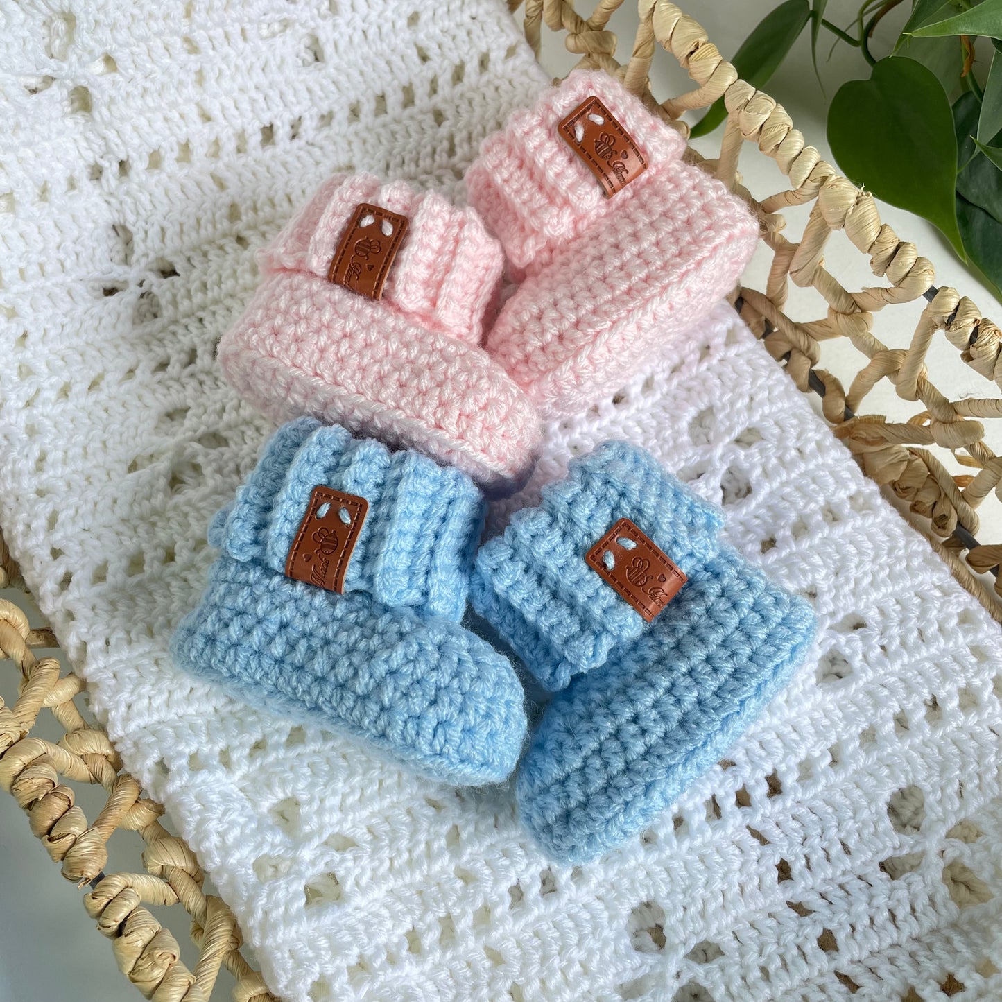 Cuffed Baby Booties