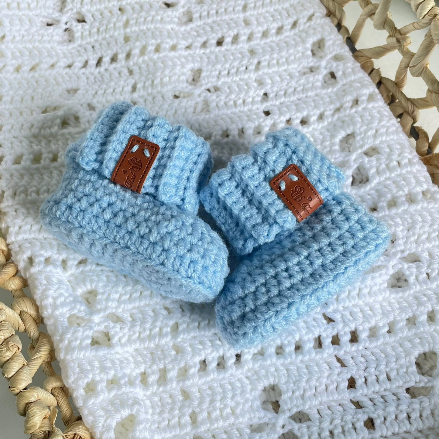 Cuffed Baby Booties