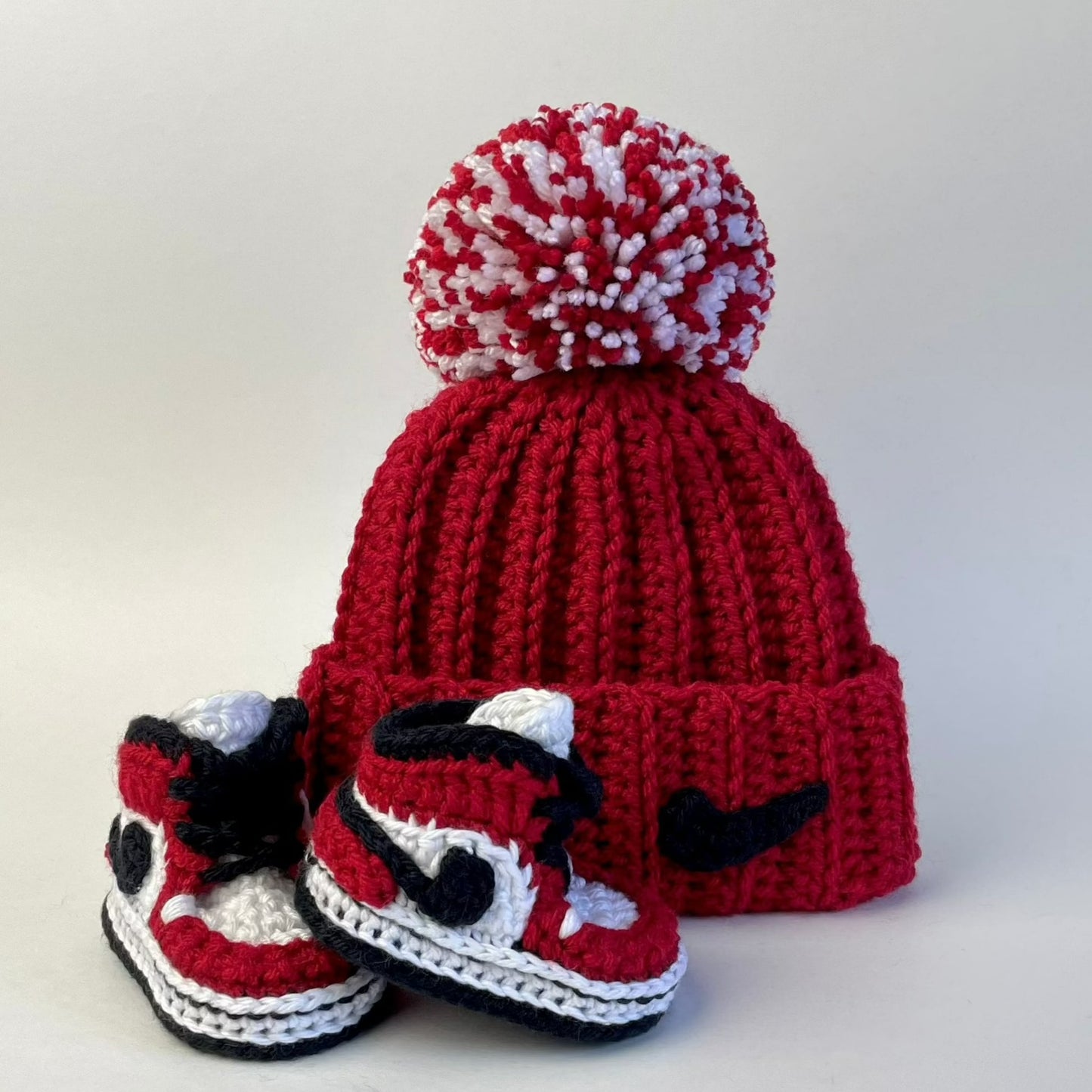 Baby Jordan Hat & Sneaker Set