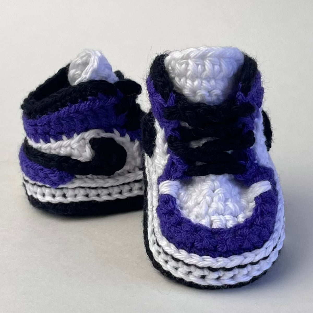 Baby Jordan Hat & Sneaker Set (Purple)