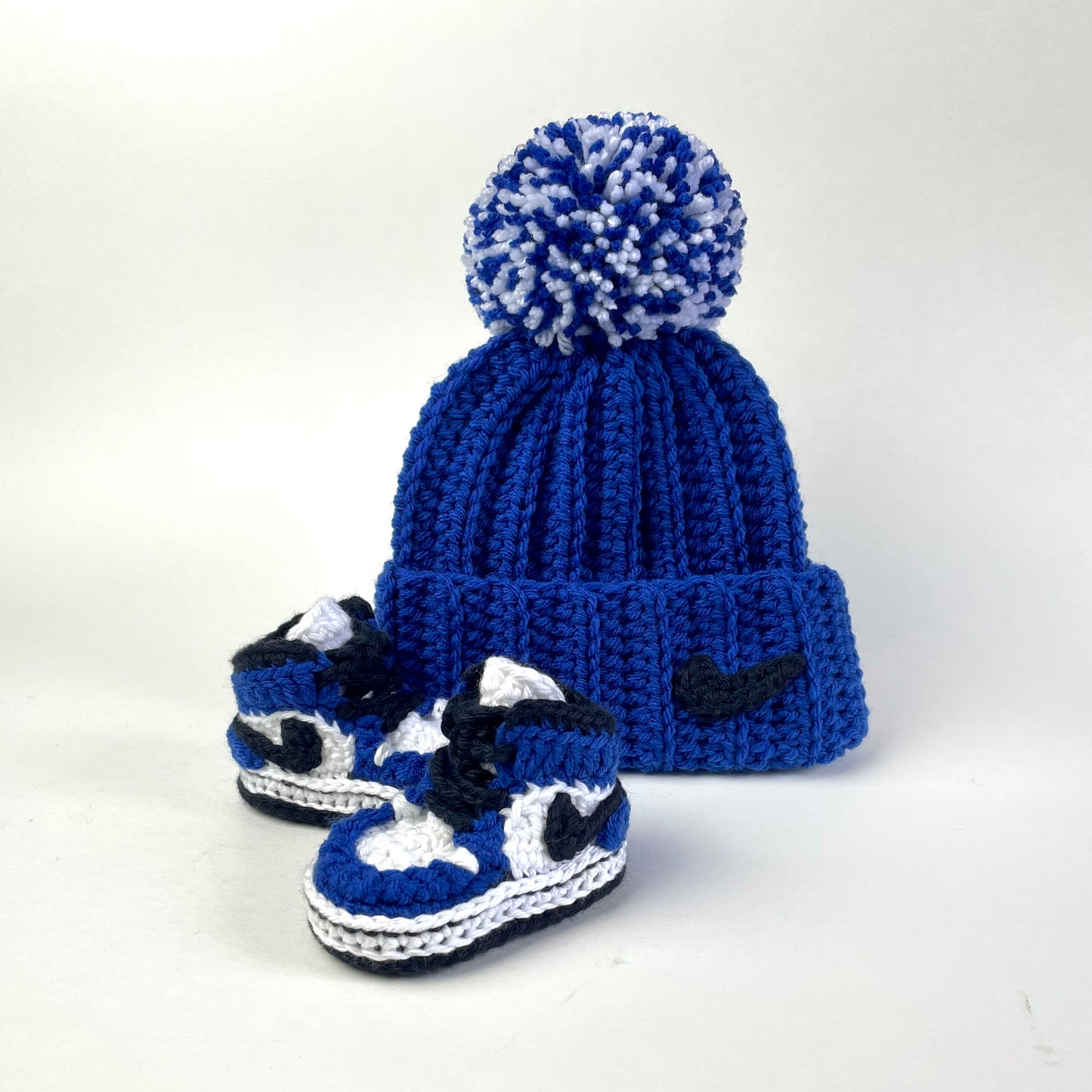 Baby Jordan Hat & Sneaker Set