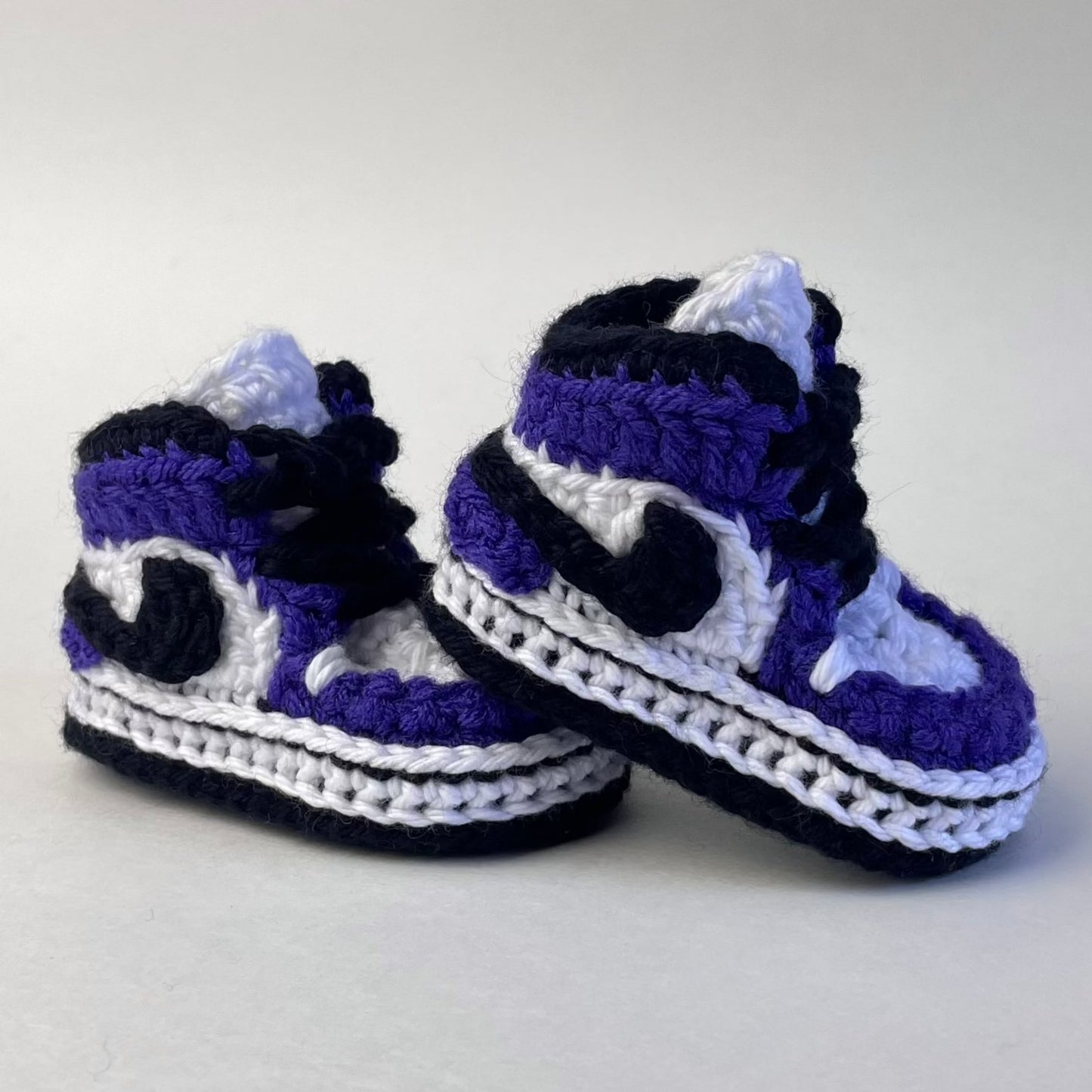 Baby Jordan Hat & Sneaker Set (Purple)