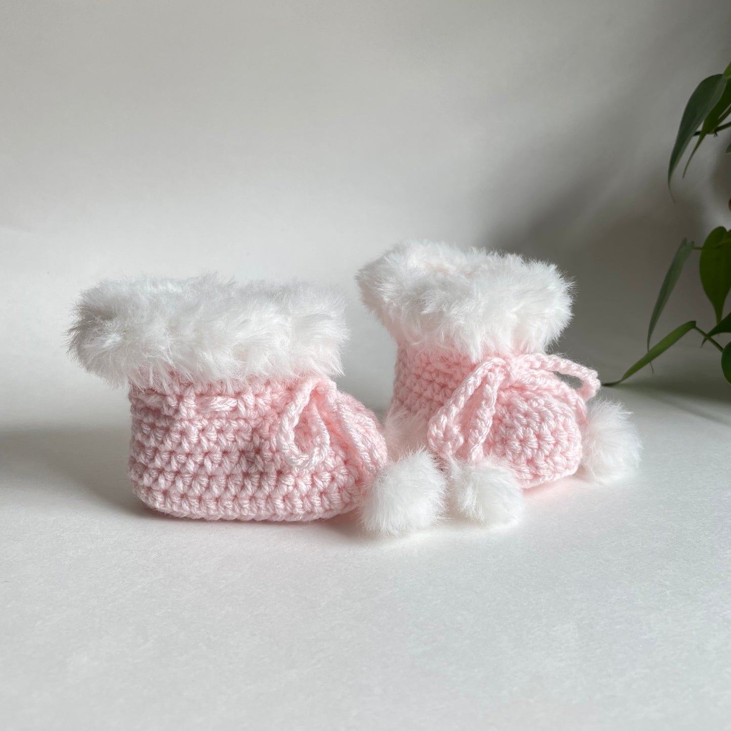 Baby Beanie & Fur Booties Set