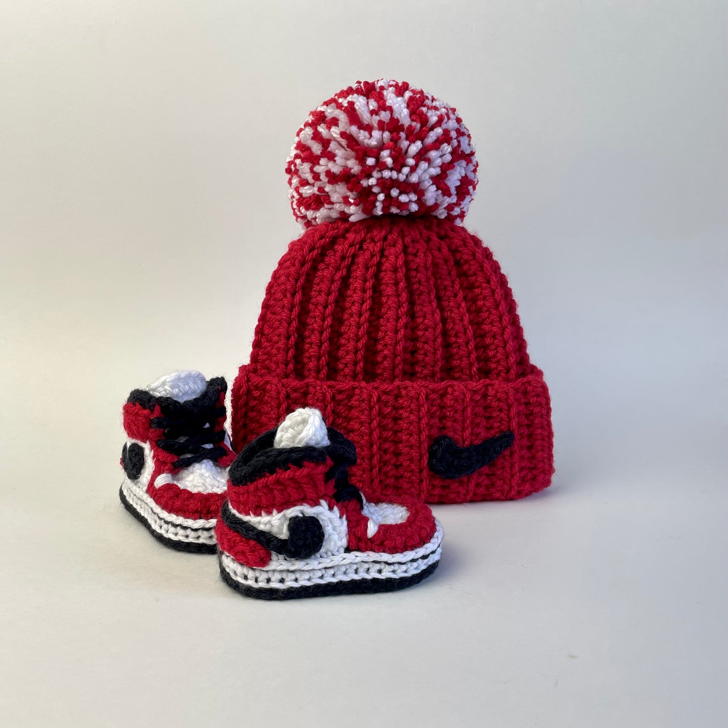 Baby Jordan Hat & Sneaker Set