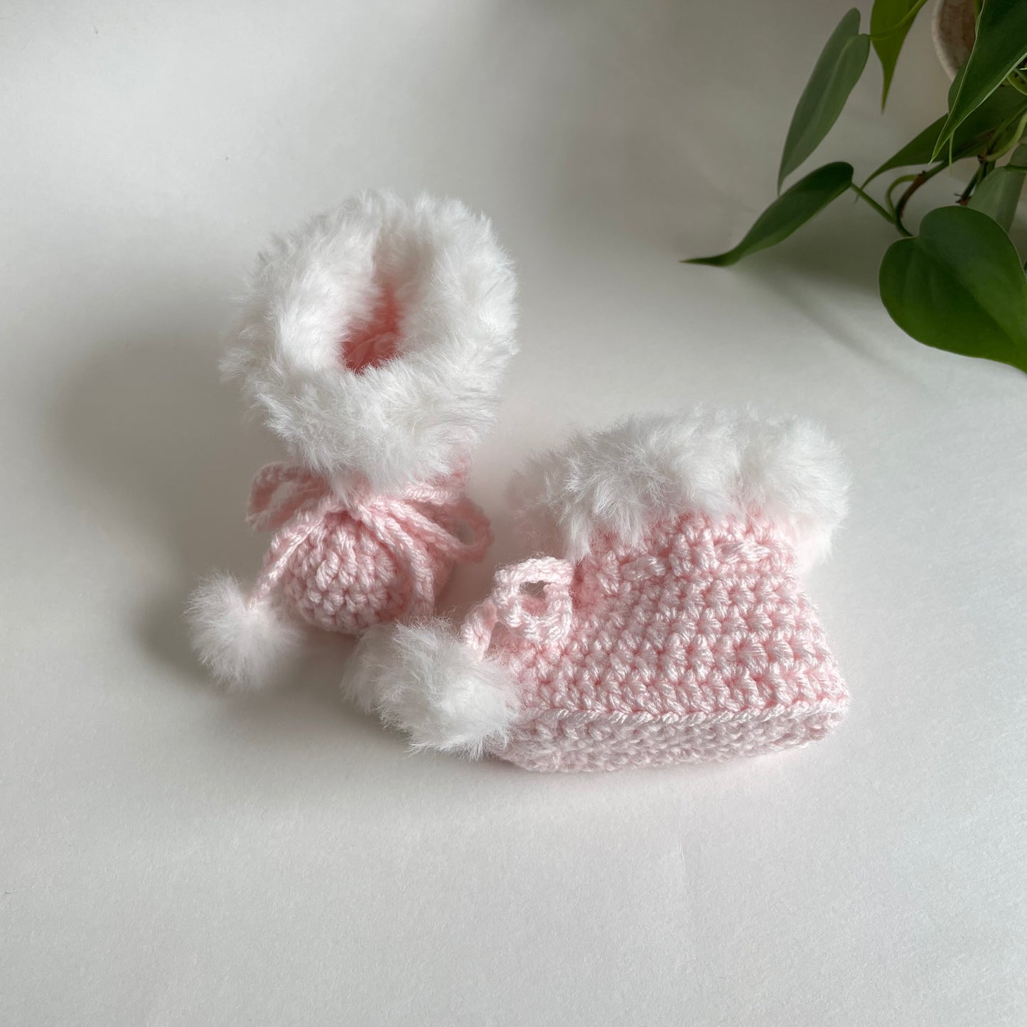 Baby Beanie & Fur Booties Set