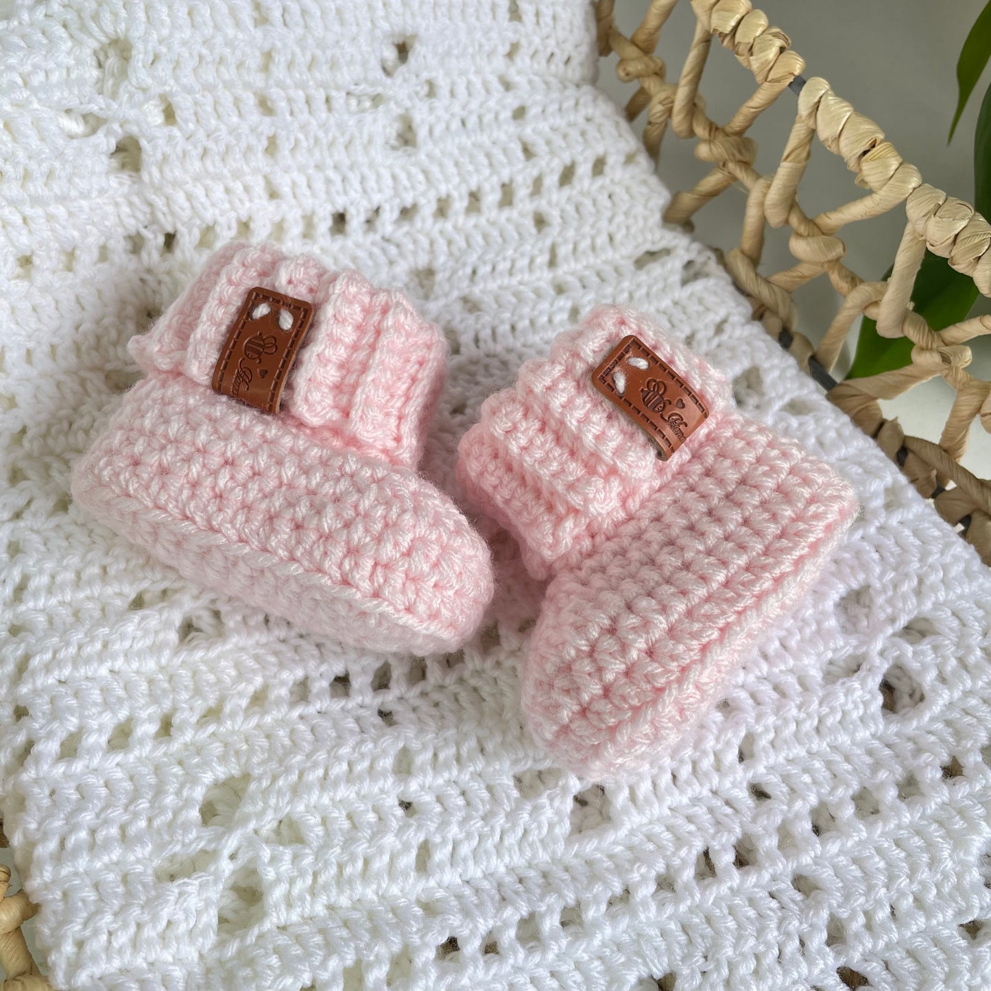 Cuffed Baby Booties