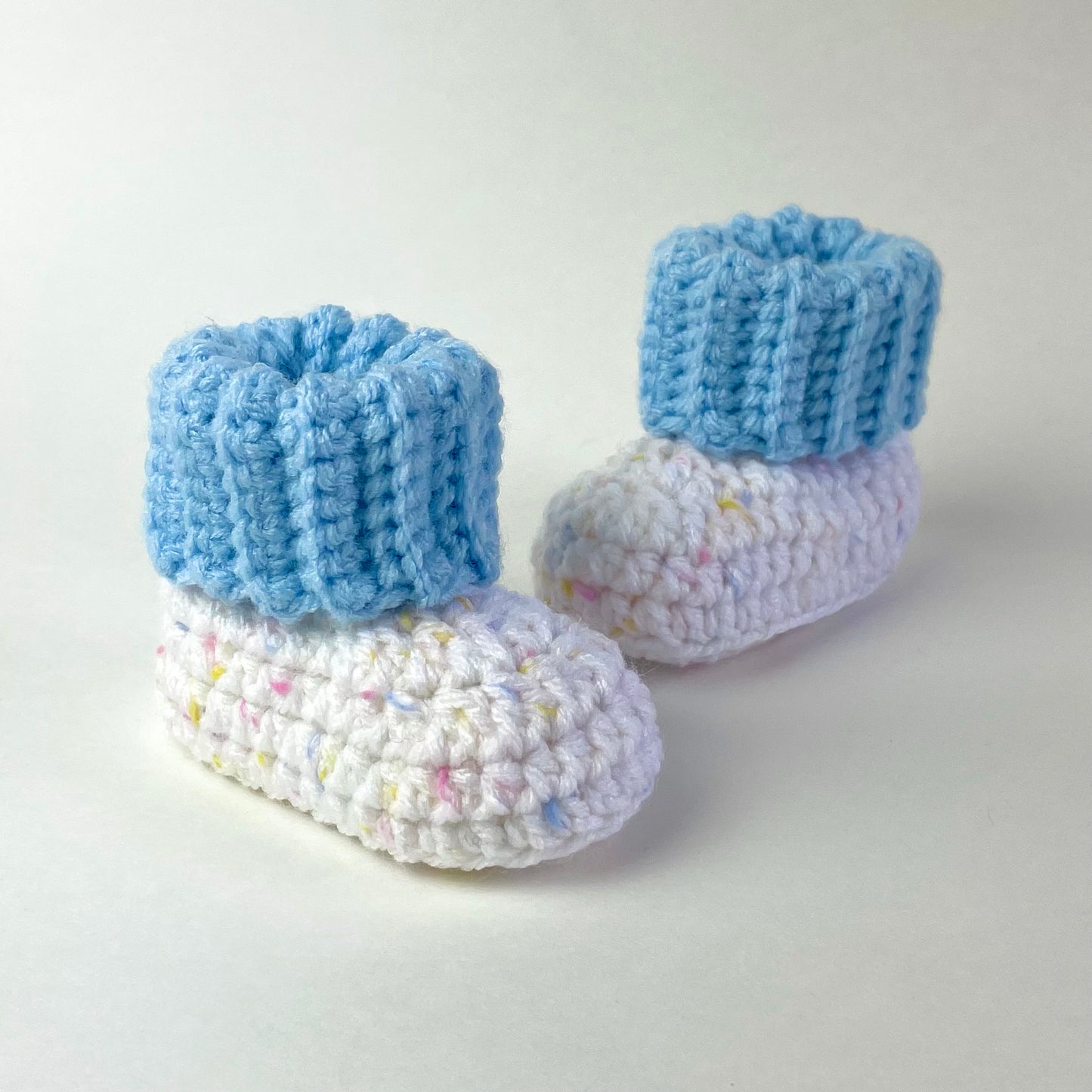 *NEW* Ribbed Cuff Baby Booties Crochet Pattern (PDF - digital download)