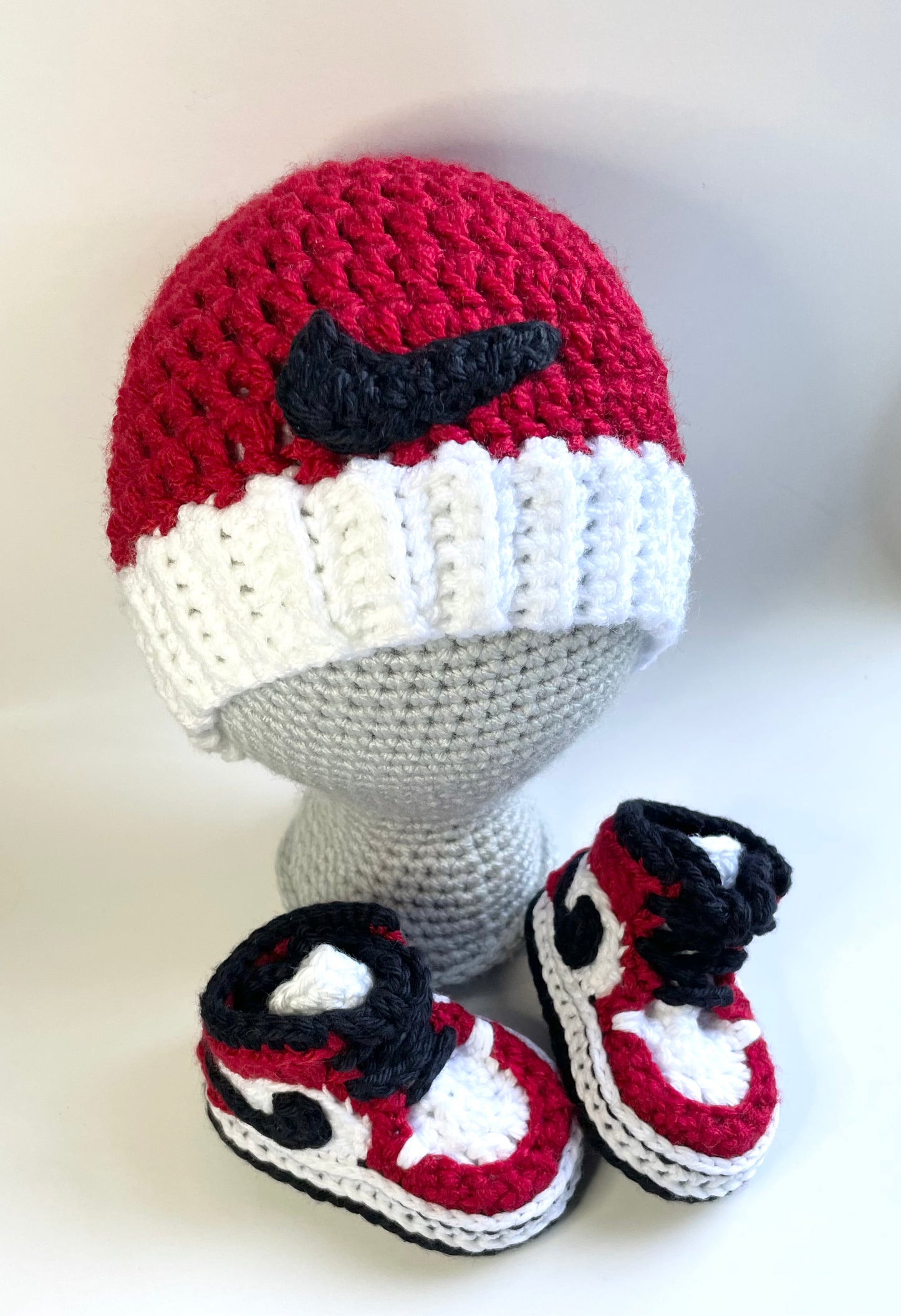 Baby Jordan Hat & Sneaker Set