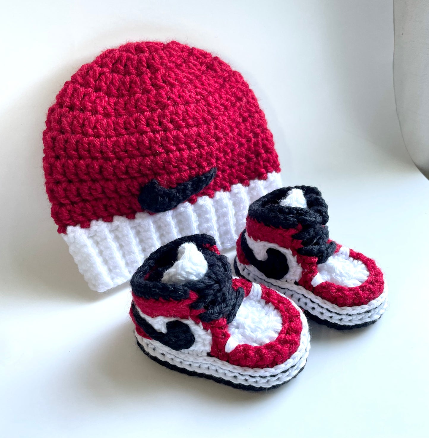 Baby Jordan Hat & Sneaker Set