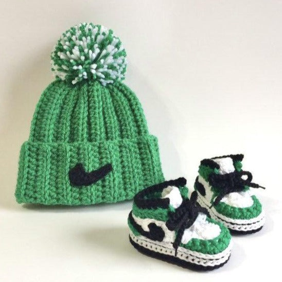 Baby Jordan Hat & Sneaker Set