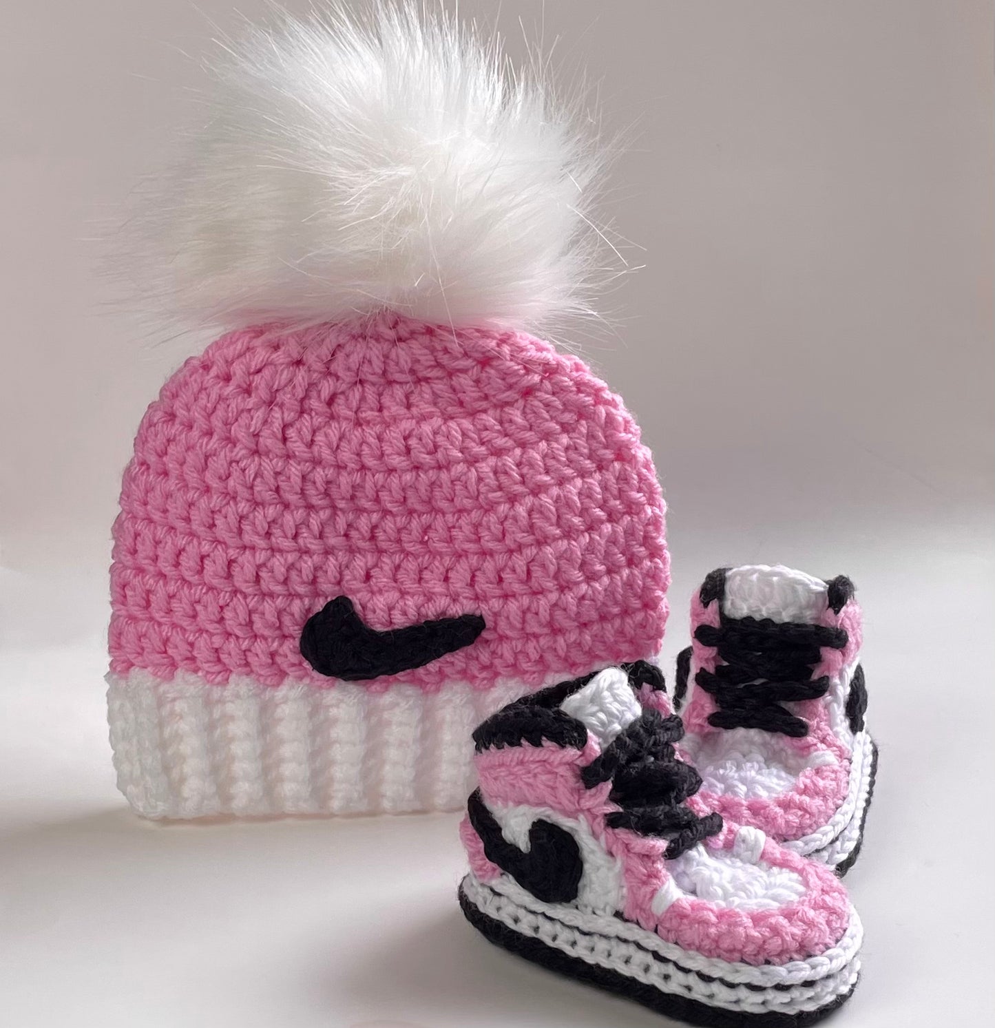 Baby Jordan Hat & Sneaker Set