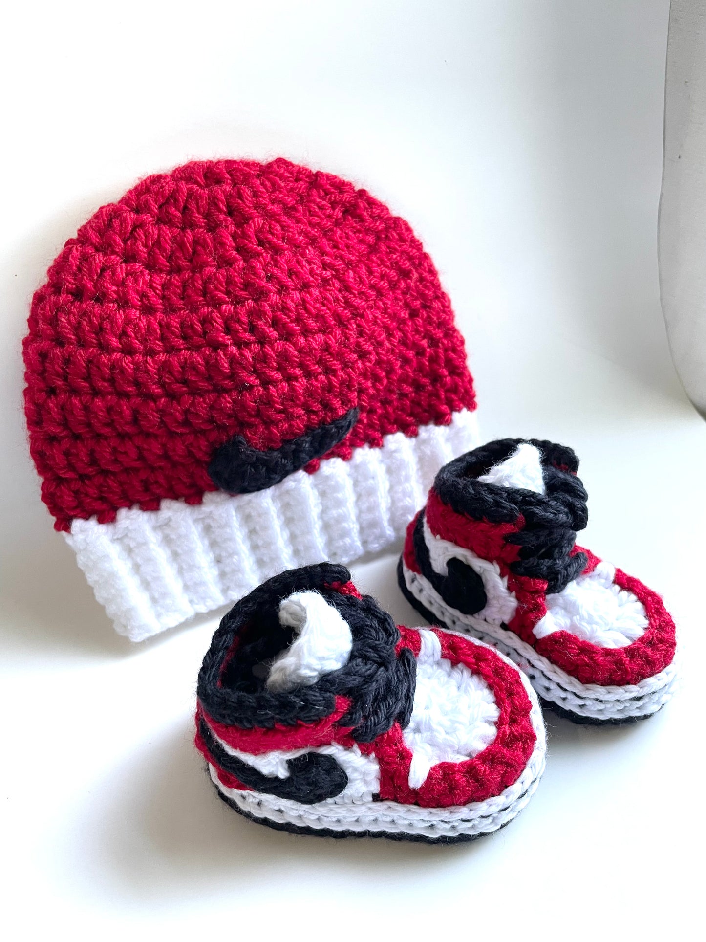 Baby Jordan Hat & Sneaker Set