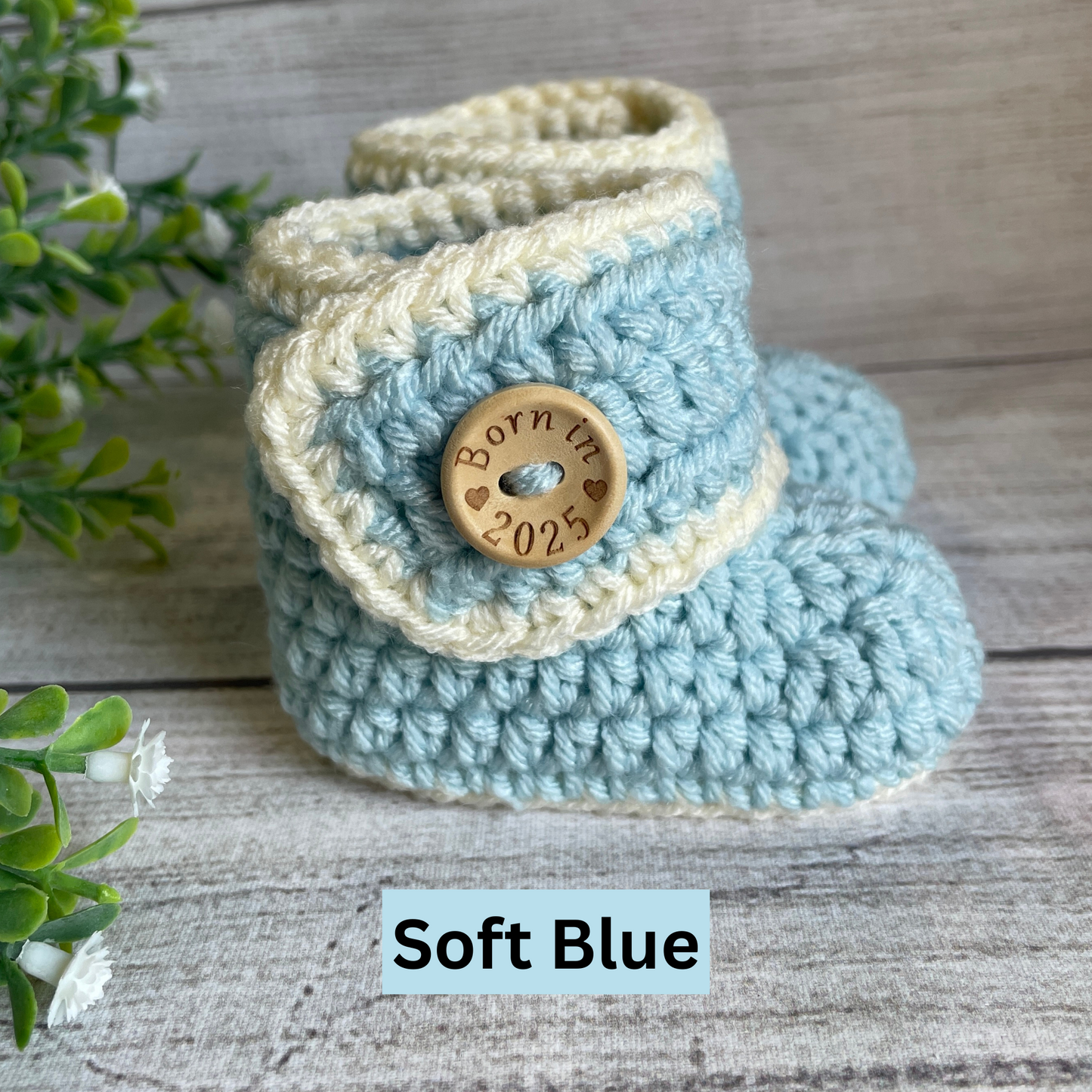 Born in 2025 Button Booties