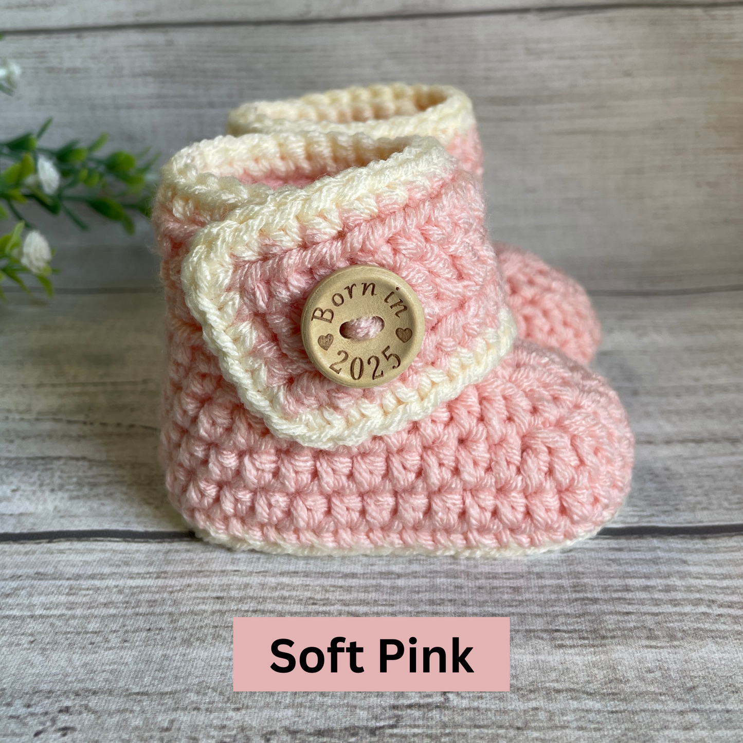 Born in 2025 Button Booties