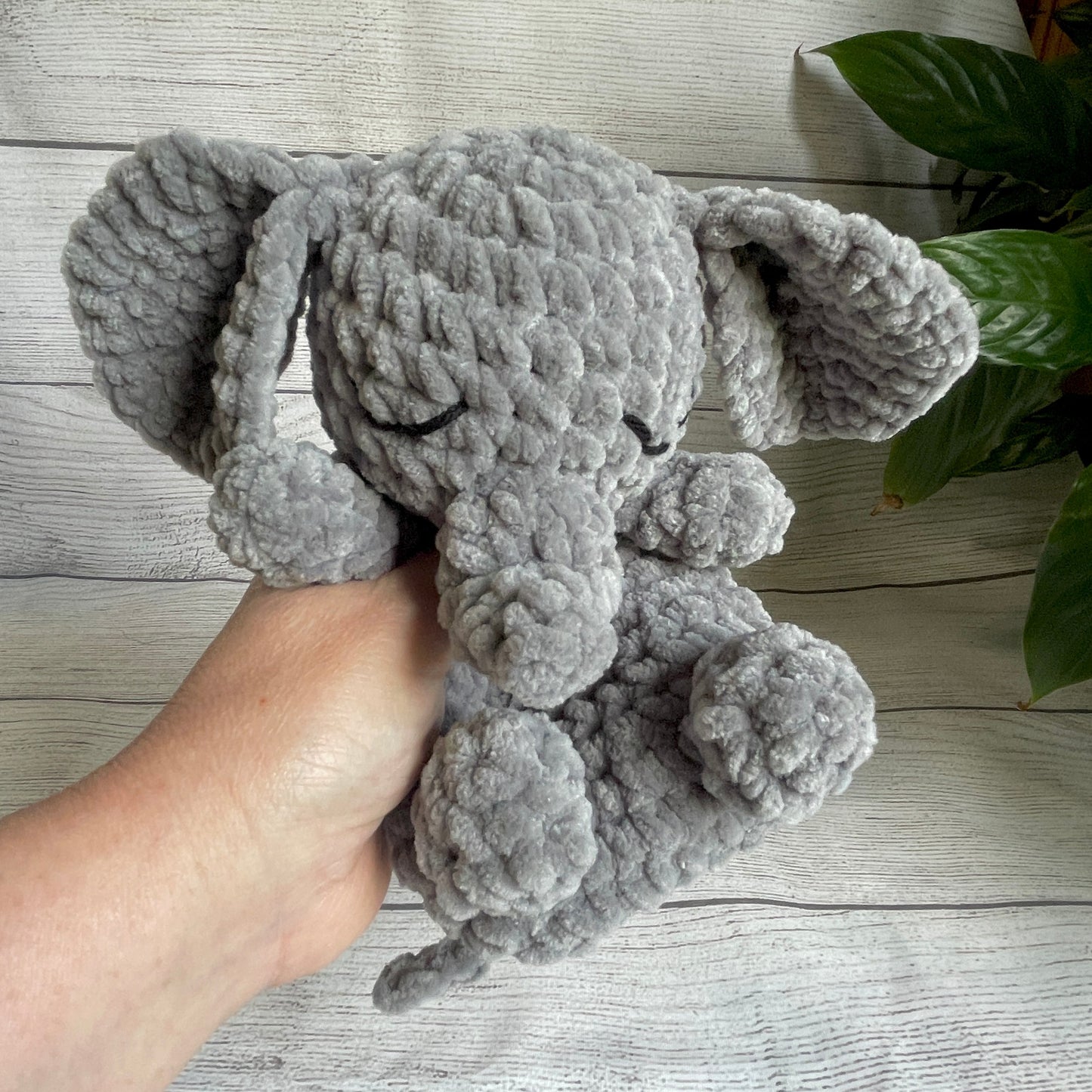 Baby Elephant Snuggler Plushie Toy