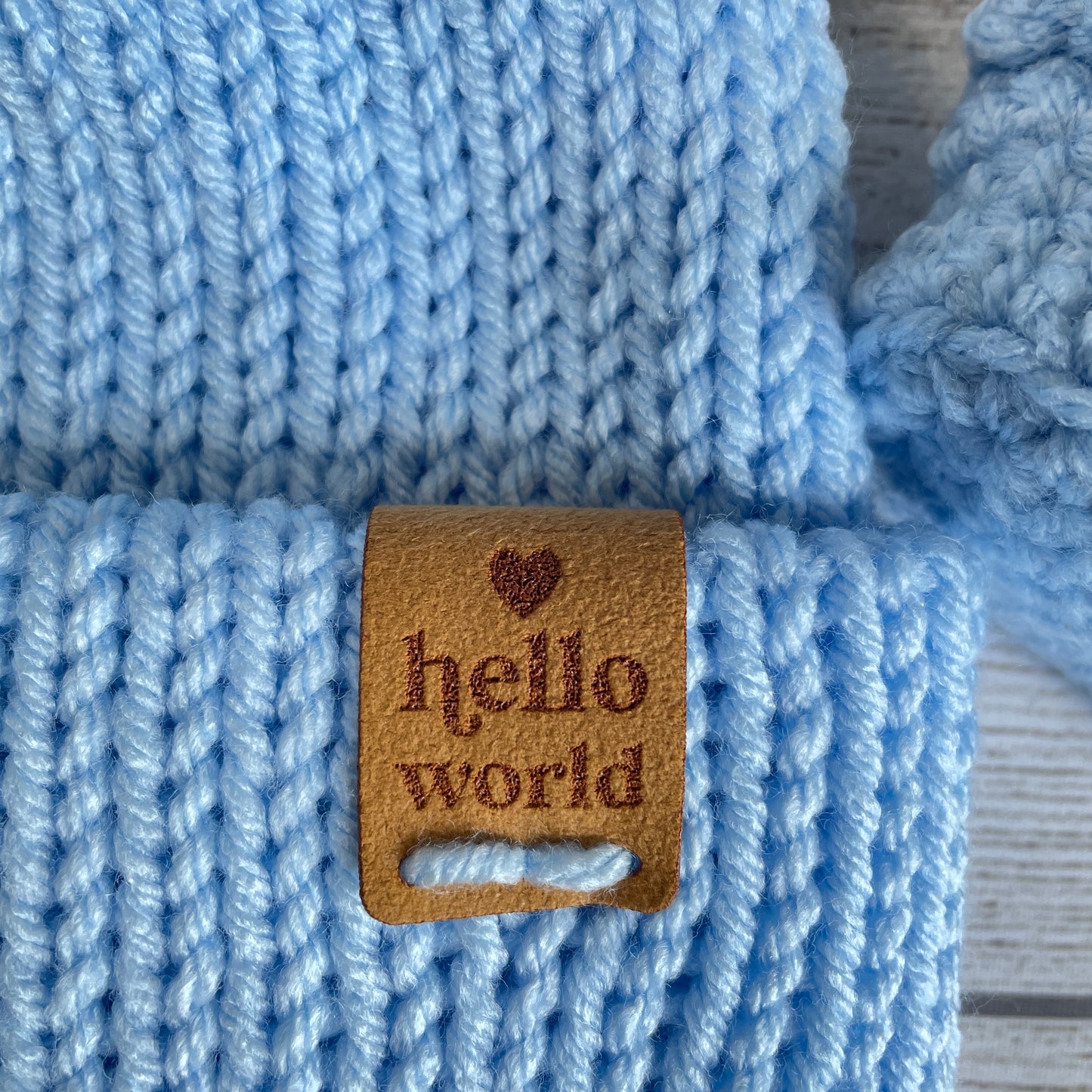 Hello World Baby Beanie & Booties Set