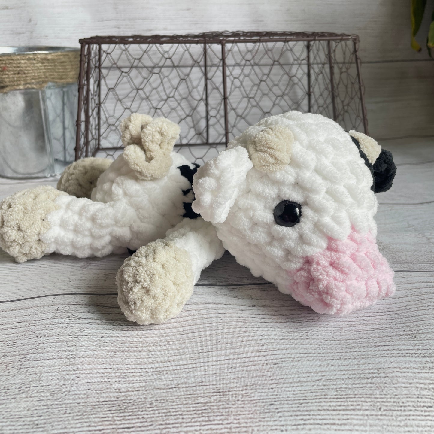 Baby Cow Snuggler Plushie Toy