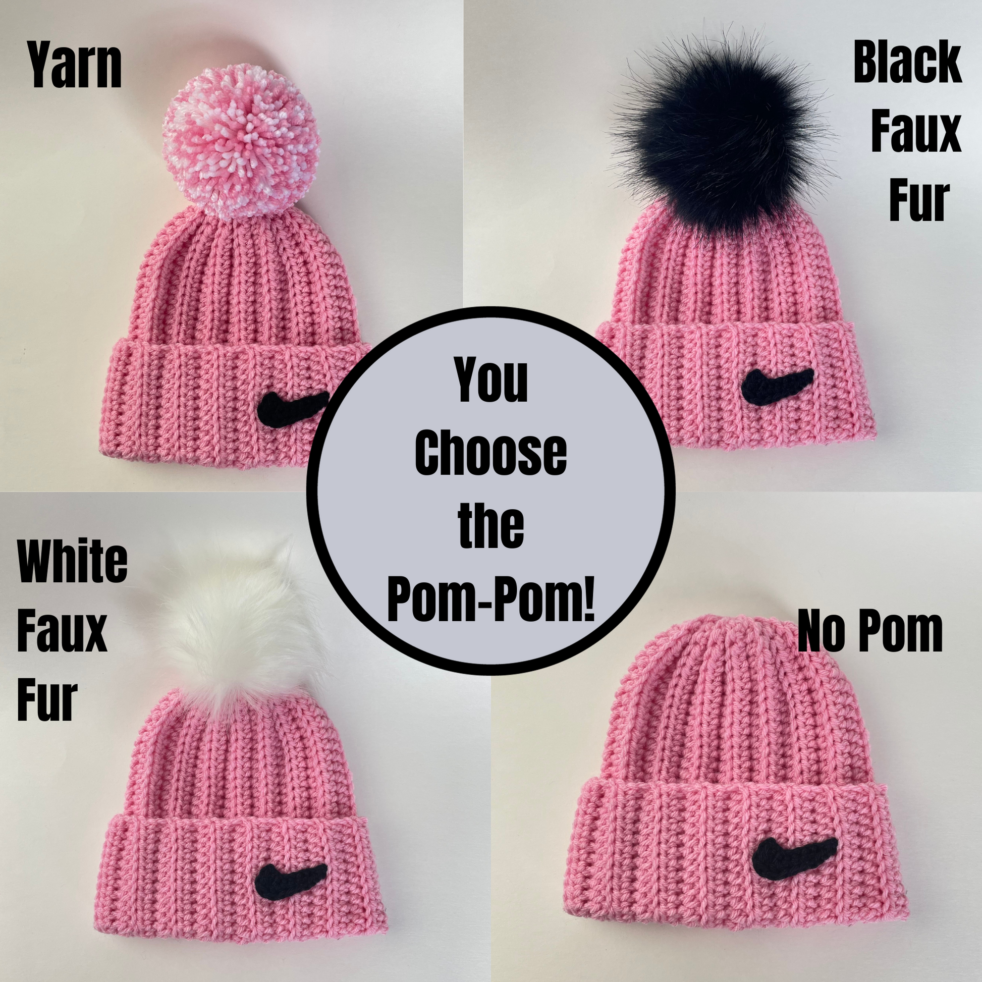 Fur Pom Pom Set 7 Pcs Faux Fur Pom Pom Pom Pom for Hat 