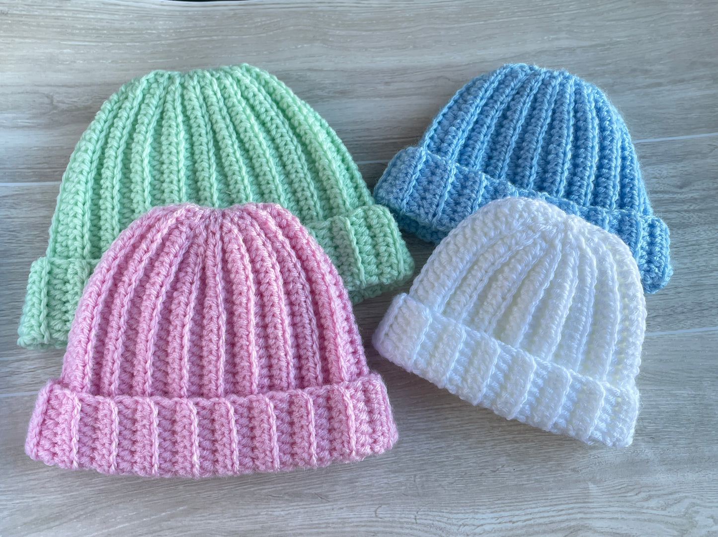 Mattie Preemie Beanie Crochet Pattern (PDF - digital download)
