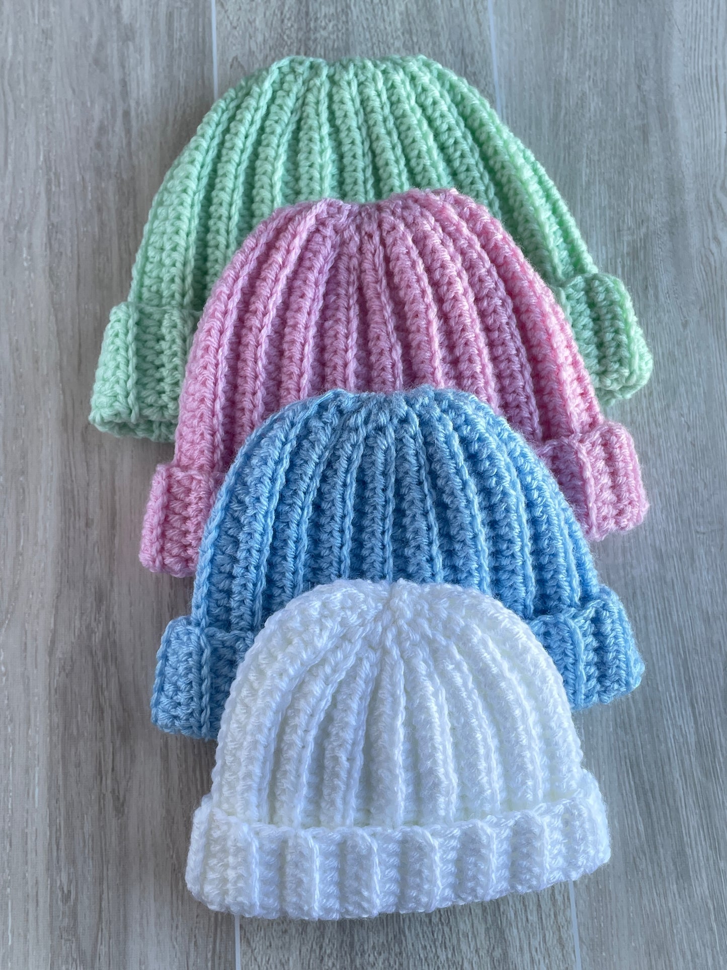 Mattie Preemie Beanie Crochet Pattern (PDF - digital download)