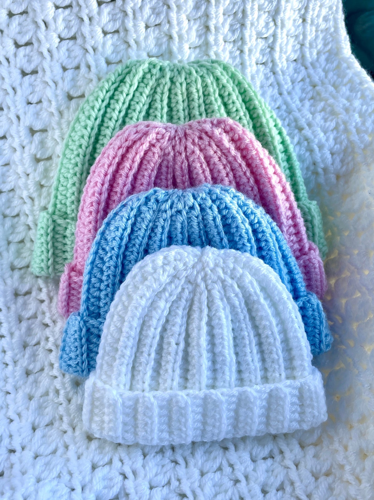 Mattie Preemie Beanie Crochet Pattern (PDF - digital download)