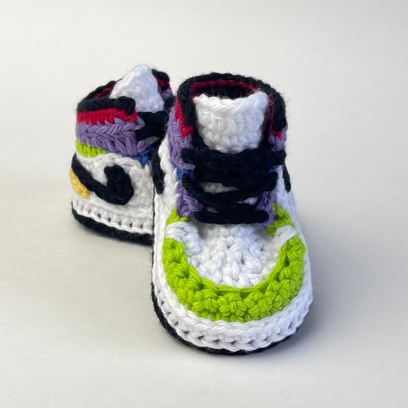 Free crochet 2025 baby jordans pattern