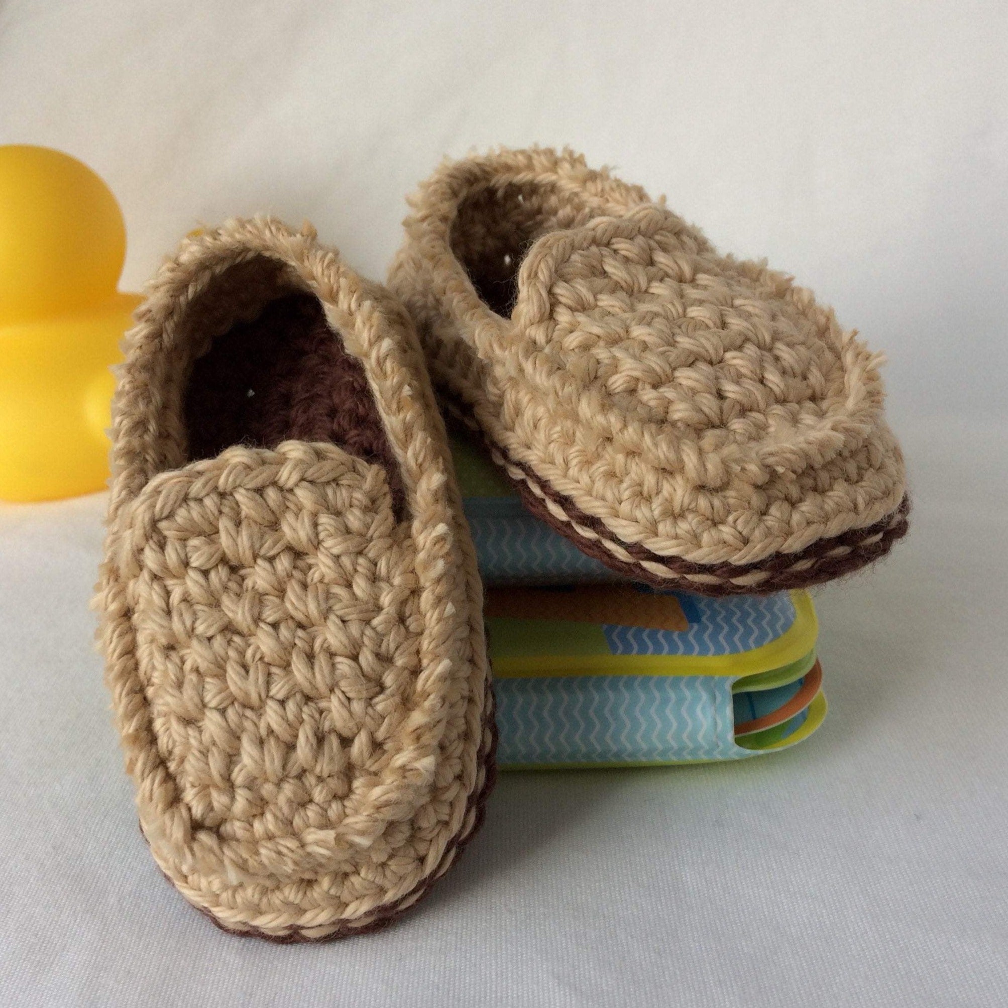 Crochet baby loafers online free pattern