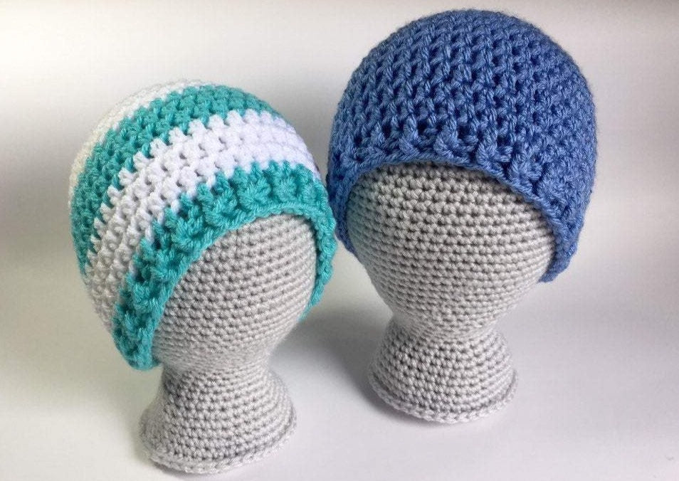 Baby Beanie Crochet Pattern (PDF-digital download)