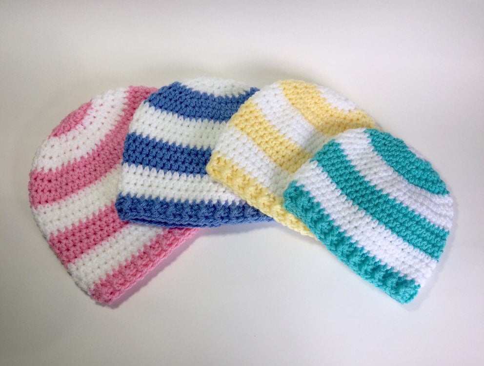 Baby Beanie Crochet Pattern (PDF-digital download)