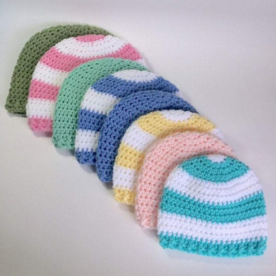 Baby Beanie Crochet Pattern (PDF-digital download) – Aunt B's Loops
