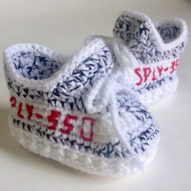 Crochet baby shoes on sale yeezy