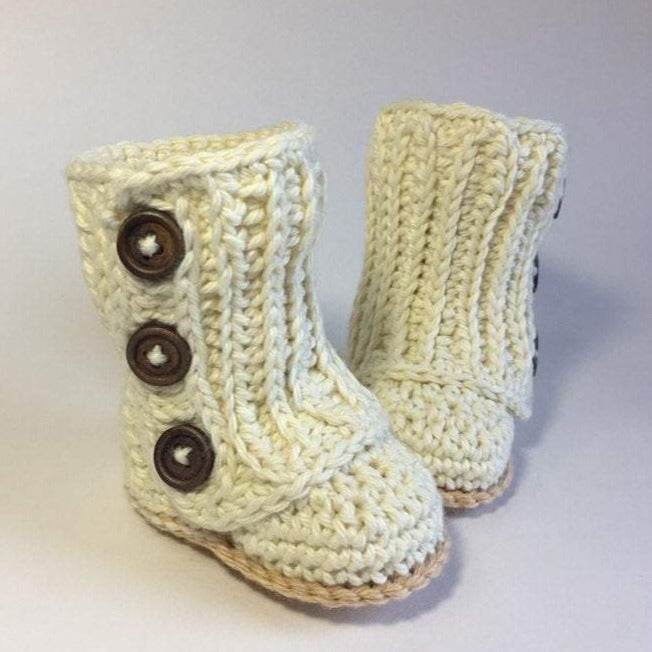 Crochet wrap around clearance booties