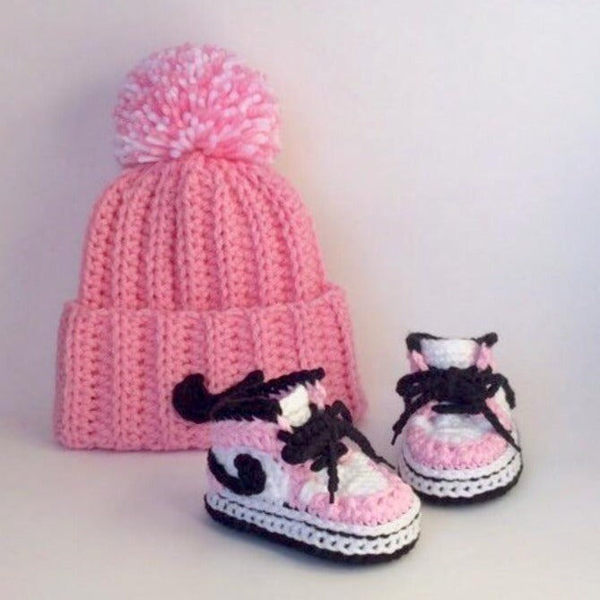 Baby Jordan Hat Sneaker Set